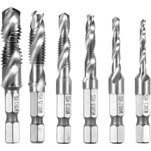 ZVD - hss Hex Shank Drill Bit M3-M10 for Screw Threading - Silver