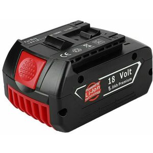 Powerwings - Professional Replace Bosch Battery 18V 5.0Ah 18 v-li Lithium led for Bosch 2607336092 2607336236 BAT619 2607336169 BAT609G 2607336170