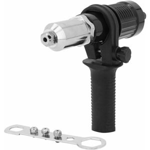 HOOPZI Riveter Insert Tool, Electric Rivet Gun Adapter Chunk Head Connector Professional Hand Tools Set for Cordless Drill Electrical Nut Riveting