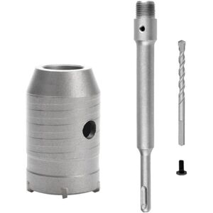 TLILY SDS Plus Hammer Drills Wall Hole Saw Drill Bit Set Cutter Tools,45mm