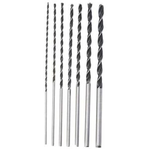 Linghhang - Silver Extra Long Drill Bits 7pcs 4MM 5MM 6MM 7MM 8MM 10MM 12MM x 300MM Wood Drill Bits, 1V