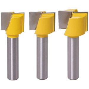 3Pcs 8mm Cleaning Bits, Bottom Cleaning Dado Router Bit Carbide Blade Woodworking Milling Cutter 16/18/20mm Blade Diameter - Sollbry