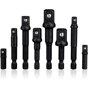 Sollbry - Pieces 1/4'' Hex Shank Quick Change Socket Holder Adapters, Drill Adapter Converter Socket Extension Bar for 1/4' 1/2' 3/8' Square Drive