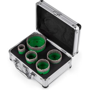 VEVOR Mophorn 5 Pcs Diamond Hole Saw Set, M14 Diamond Drill Core Bits (22/35/40/50/65 mm), Precision Cutting Tools for Tiles, Marble, Glass, and Granite