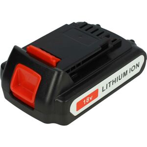 Vhbw - Battery Replacement for Black & Decker BL1518-XJ, BL2018-XJ, BL3018, BL3020 for Electric Power Tools (1500 mAh, Li-Ion, 18 v)