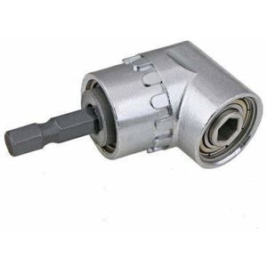 ZVD-1pc Electric Cordless Drill Bit Screwdriver 105 Degree 1/4 Inch Strong Magnetic Drill Chuck Hexagon Rod,Silver