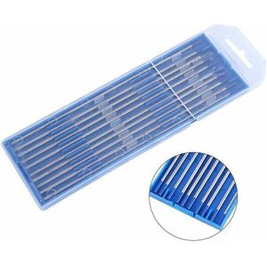 ZVD 10 pièces électrodes de tungstène de soudage. Pointe Bleue d'électrode lanthane 1.0/1.6/2.4mm. Tige d'électrode de tungstène de soudage de qualité