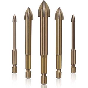 ZVD - Foret Carrelage Verre Ceramique ,Outil de perçage Universel Efficace,5pcs