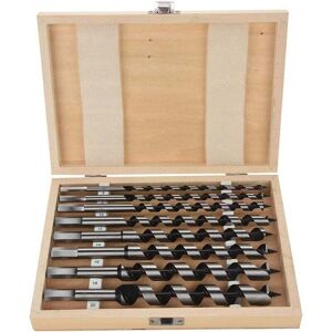 ZVD HSS Twist Wood Drill Bit, 8pcs Wood Drill Bit Set Carbon Steel Twist Wood Cutter with Length 230mm Diameter 6mm 8mm 10mm 12mm 14mm 16mm 18mm 20mm