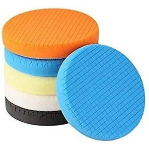 ZVD-Polishing Pad, 5 Pieces 150mm/6 Inch Polishing Sponge Buffing Kit for Car Polisher Buffer Pad/for RO/DA Dual Action Polisher Polishing