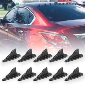 MCBOSON 10 pcs/set Diffuser Shark Fin Kit Roof Fin Compatible Air Vortex Generator Carbon Fiber Patterns MCBOSON 10 pcs/set Diffuser Shark Fin Kit Roof Fin Compatible Air Vortex Generator Carbon Fiber Patterns