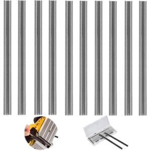TEHTUY 10-Piece HSS Planer Blade Set, 82mm Reversible Planer Blades, Electric Planer Blade Set for Woodworking Machines, MAKlTA Planers, Bosch TEHTUY 10-Piece HSS Planer Blade Set, 82mm Reversible Planer Blades, Electric Planer Blade Set for Woodworking Machines, MAKlTA Planers, Bosch