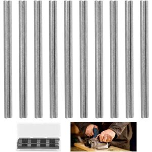 TEHTUY 10-Piece Planer Blade Set, 82mm HSS Planer Blades, HSS Planer Blade Kit, Reversible Planer Blades, Carbide Electric Planer Set, Reversible Planer TEHTUY 10-Piece Planer Blade Set, 82mm HSS Planer Blades, HSS Planer Blade Kit, Reversible Planer Blades, Carbide Electric Planer Set, Reversible Planer
