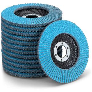 IKODM 10 pieces Disc compartment, Stainless steel Sanding disc Flap disc Polishing disc Blue ø 125 mm Bore 22 mm - 60 grit IKODM 10 pieces Disc compartment, Stainless steel Sanding disc Flap disc Polishing disc Blue ø 125 mm Bore 22 mm - 60 grit