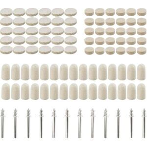 DEBUNS 102 wool felt polishing pads, abrasive polishing wheel for accessories - rotary tools - assorted sizes 10/13/25 mm diameter. DEBUNS 102 wool felt polishing pads, abrasive polishing wheel for accessories - rotary tools - assorted sizes 10/13/25 mm diameter.
