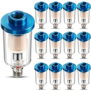 YS-YALOTRS 10pcs Compressed Air Filter Oil/Water Separator, 1/4 Inch NPT Inlet and Outlet Airbrush Filter Moisture Separator for Air Line Compressor Fitting, YS-YALOTRS 10pcs Compressed Air Filter Oil/Water Separator, 1/4 Inch NPT Inlet and Outlet Airbrush Filter Moisture Separator for Air Line Compressor Fitting,