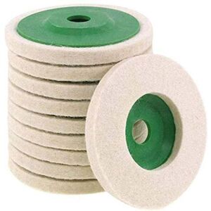 SNQ 10pcs Diameter 100mm Polishing Wool Wheel Polishing Pad Disc Pad Bore Dia 16mm SNQ 10pcs Diameter 100mm Polishing Wool Wheel Polishing Pad Disc Pad Bore Dia 16mm