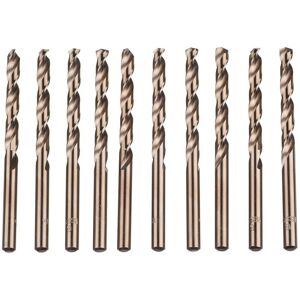 MEMKEY 10pcs M35 HSS Cobalt Gold High Speed Steel Twist Drill Bit Set for Metric High Speed Drills 6mm x 93mm for Drilling Stainless Steel and Metal MEMKEY 10pcs M35 HSS Cobalt Gold High Speed Steel Twist Drill Bit Set for Metric High Speed Drills 6mm x 93mm for Drilling Stainless Steel and Metal