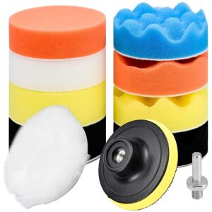 MEMKEY 11pcs Polishing Sponges, 80mm Polishing Pad, Polishing Sponge, Polishing Set with M10 Drill Adapter, Wool Polishing Pad for Car Polishing, Sanding, MEMKEY 11pcs Polishing Sponges, 80mm Polishing Pad, Polishing Sponge, Polishing Set with M10 Drill Adapter, Wool Polishing Pad for Car Polishing, Sanding,