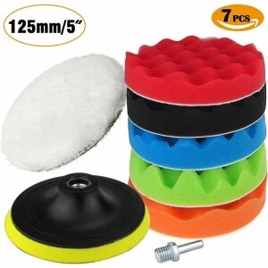 HOOPZI 125mm / 5 inch Polishing Sponge, Car Polishing Sponge Sponge and Wool Polishing Shoe Polish Kits Polishing Pads with M10 Drill Adapter HOOPZI 125mm / 5 inch Polishing Sponge, Car Polishing Sponge Sponge and Wool Polishing Shoe Polish Kits Polishing Pads with M10 Drill Adapter