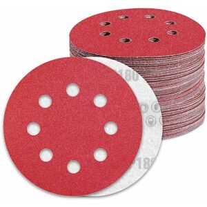 CYSLMUK 125mm Sanding Disc 180 Grit Sandpaper 50pcs Sanding Disc for Random Orbital Sander 8 Holes CYSLMUK 125mm Sanding Disc 180 Grit Sandpaper 50pcs Sanding Disc for Random Orbital Sander 8 Holes