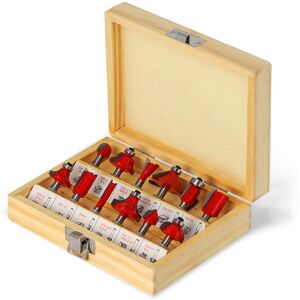 ODIPIE 12Pcs 6mm Shank Tungsten Carbide Router Bits Set for Woodworking Cutting Grooving (with Straight Bit, Cove Bit, Chamfer Bit) ODIPIE 12Pcs 6mm Shank Tungsten Carbide Router Bits Set for Woodworking Cutting Grooving (with Straight Bit, Cove Bit, Chamfer Bit)