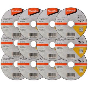 12x Makita D-18770 Fast Cutting Extra Thin Metal Grinder Disc 125mm 1.2 22.23mm 12x Makita D-18770 Fast Cutting Extra Thin Metal Grinder Disc 125mm 1.2 22.23mm