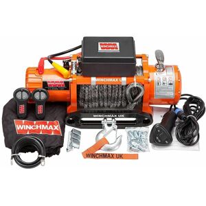 WINCHMAX 13,500lb (6,123kg) Original Orange 12v Electric Winch. 28m x 11mm Dyneema Rope, Twin Wireless Remote Control. WINCHMAX 13,500lb (6,123kg) Original Orange 12v Electric Winch. 28m x 11mm Dyneema Rope, Twin Wireless Remote Control.