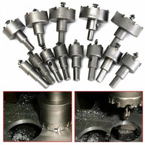 CYSLMUK 13pcs Hole Saw Set, Hole Saw Drill Bit, 16mm-53mm Stainless Steel Hole Saw Tungsten Carbide Tct Drill Bits Metal Hardware Tools Carbide End Mill CYSLMUK 13pcs Hole Saw Set, Hole Saw Drill Bit, 16mm-53mm Stainless Steel Hole Saw Tungsten Carbide Tct Drill Bits Metal Hardware Tools Carbide End Mill
