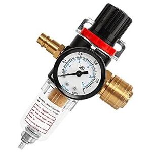 WDDNAOT 1/4 1/4 Air Regulator, Compressor Air Filter Regulator, Moisture Trap, Water Separator, Air Pressure Regulator, Water Lubricator for Compressor and WDDNAOT 1/4 1/4 Air Regulator, Compressor Air Filter Regulator, Moisture Trap, Water Separator, Air Pressure Regulator, Water Lubricator for Compressor and