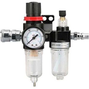 TEHTUY 1/4 inch compressed air pressure regulator, water separator, compressed air with pressure gauge, oil separator, pressure regulator, compressor TEHTUY 1/4 inch compressed air pressure regulator, water separator, compressed air with pressure gauge, oil separator, pressure regulator, compressor