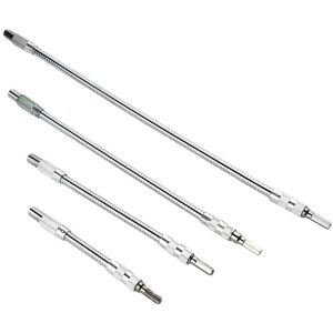 Linghhang - 150/200/300/400 mm) 4pcs Flexible Extension Bit Holder for Drill Screwdriver Linghhang - 150/200/300/400 mm) 4pcs Flexible Extension Bit Holder for Drill Screwdriver