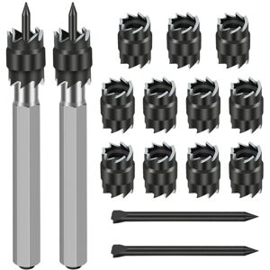 Tlily - 15Pack Rotary Spot Weld Cutter Sets Double,3/8inch hss Remover Drill Bits Hex Sheet Hole Tlily - 15Pack Rotary Spot Weld Cutter Sets Double,3/8inch hss Remover Drill Bits Hex Sheet Hole