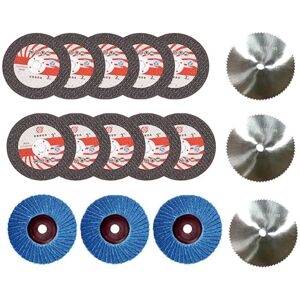 TLILY 16Pcs 75X10Mm Angle Grinding Wheel Set Wood Metal Cutting Disc HSS Carbide Polishing Sheet for 12V Mini Grinder TLILY 16Pcs 75X10Mm Angle Grinding Wheel Set Wood Metal Cutting Disc HSS Carbide Polishing Sheet for 12V Mini Grinder