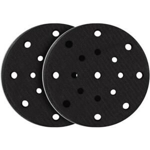 MCBOSON 2 Pieces 150mm Soft Sanding Pad, Soft foam interface for sanding and polishing pad, Noise protection (17 holes) MCBOSON 2 Pieces 150mm Soft Sanding Pad, Soft foam interface for sanding and polishing pad, Noise protection (17 holes)