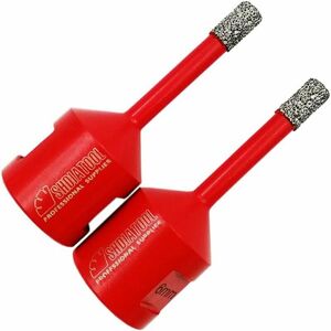 DEWDAT 2 Pieces Diamond Drill Bits 6mm Drilling Bits with M14 Thread for Dry Drilling in Porcelain Tile Granite Marble DEWDAT 2 Pieces Diamond Drill Bits 6mm Drilling Bits with M14 Thread for Dry Drilling in Porcelain Tile Granite Marble