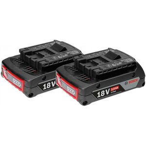 Bosch - 2 x gba 18 v 2.0 Ah 1600Z00036 18v 2.0ah Cool Pack Lithium Ion Battery Bosch - 2 x gba 18 v 2.0 Ah 1600Z00036 18v 2.0ah Cool Pack Lithium Ion Battery