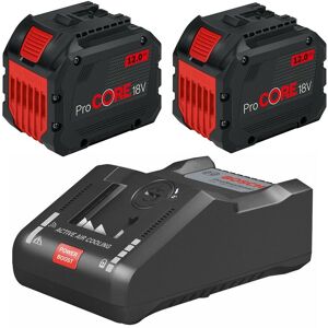 2 x Bosch ProCORE GBA 18v 12.0Ah Lithium Ion Batteries & Charger Kit 1600A016GZ 2 x Bosch ProCORE GBA 18v 12.0Ah Lithium Ion Batteries & Charger Kit 1600A016GZ