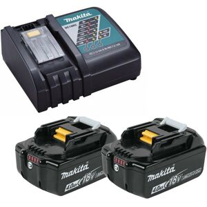 Makita - 2 x Genuine 18V 4.0Ah lxt Lithium Battery BL1840 + DC18RC Fast Charger Makita - 2 x Genuine 18V 4.0Ah lxt Lithium Battery BL1840 + DC18RC Fast Charger