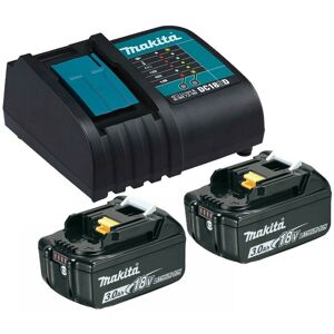 2 x Makita BL1830 Li-Ion 3.0ah Battery + DC18SD 9.6-18v 30 Minute Fast Charger 2 x Makita BL1830 Li-Ion 3.0ah Battery + DC18SD 9.6-18v 30 Minute Fast Charger