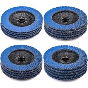WOIYIC 20 Flap Discs Ø 125 mm x 22.2 mm Grit 40 60 80 120 Flap Discs Grinding Discs for Removing Burrs, Rust, Polishing, Finishing WOIYIC 20 Flap Discs Ø 125 mm x 22.2 mm Grit 40 60 80 120 Flap Discs Grinding Discs for Removing Burrs, Rust, Polishing, Finishing