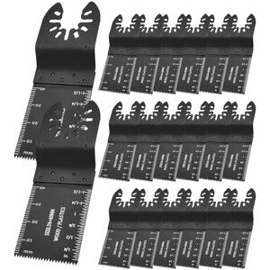 Gotrays - 20 Pcs Universal Multi-Tool Blades Set Oscillating Saw Blades Quick Release Accessories Compatible for Wood and Metal Cutting Gotrays - 20 Pcs Universal Multi-Tool Blades Set Oscillating Saw Blades Quick Release Accessories Compatible for Wood and Metal Cutting