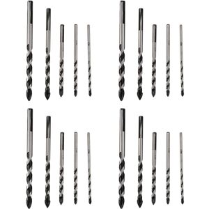 Tlily - 20 Pieces Multi-Material Hard Metal Drill Bits for Ceramic Tile, Concrete, Brick, Glass, Plastic Masonry and Wood (3mm 4 5 6 8mm) Tlily - 20 Pieces Multi-Material Hard Metal Drill Bits for Ceramic Tile, Concrete, Brick, Glass, Plastic Masonry and Wood (3mm 4 5 6 8mm)