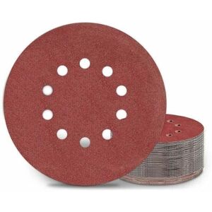 WOIYIC 225mm Sanding Discs, 25 P120 Grit 10 Hole Round Sanding Pads, for Long Neck Sanders, Drywall Grinders and Giraffe Grinding WOIYIC 225mm Sanding Discs, 25 P120 Grit 10 Hole Round Sanding Pads, for Long Neck Sanders, Drywall Grinders and Giraffe Grinding
