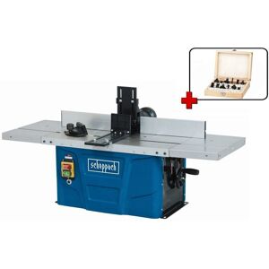 Scheppach - 230V bench / top shaper router table HF50 + cutter set 8 ø mm Scheppach - 230V bench / top shaper router table HF50 + cutter set 8 ø mm
