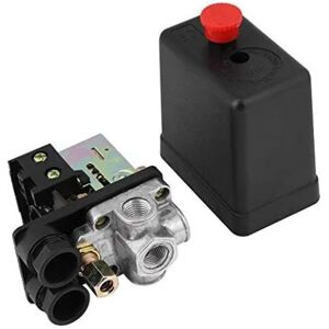 Csparkv - 240V 16A Port 90PSI -120PSI Air Compressor Pressure Switch Control Regulator With Gauges For Quick Pressure Reduction Csparkv - 240V 16A Port 90PSI -120PSI Air Compressor Pressure Switch Control Regulator With Gauges For Quick Pressure Reduction