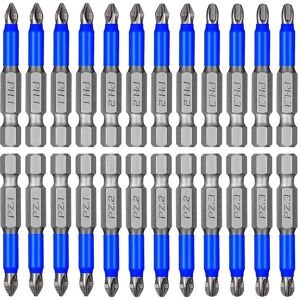 Tlily - 24Pcs Screwdriver Bits Set PH1 PH2 PH3 PZ1 PZ2 PZ3 1/4 Inch Hex Shank Tlily - 24Pcs Screwdriver Bits Set PH1 PH2 PH3 PZ1 PZ2 PZ3 1/4 Inch Hex Shank