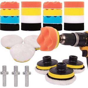 BEIJIYI 25-Piece Car Polishing Kit - Polishing Pad for M10/M14 Drill, Cordless Screwdriver and Polishers - Different Levels of Softness BEIJIYI 25-Piece Car Polishing Kit - Polishing Pad for M10/M14 Drill, Cordless Screwdriver and Polishers - Different Levels of Softness