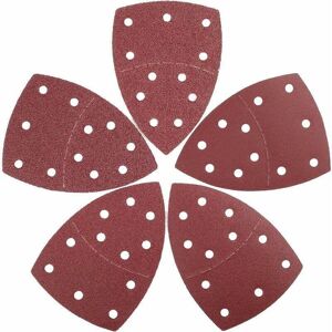 TORMATOR 25-piece set of triangular sanding sheets, 105 x 152 mm, 11 holes each, 5 grits (40/60/80/120/240) for multi-sander TORMATOR 25-piece set of triangular sanding sheets, 105 x 152 mm, 11 holes each, 5 grits (40/60/80/120/240) for multi-sander