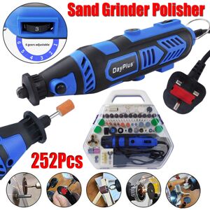 Dayplus - 252Pcs Electric 800W Mini Drill Grinder Polisher Engraving Rotary Tool diy Kit Dayplus - 252Pcs Electric 800W Mini Drill Grinder Polisher Engraving Rotary Tool diy Kit